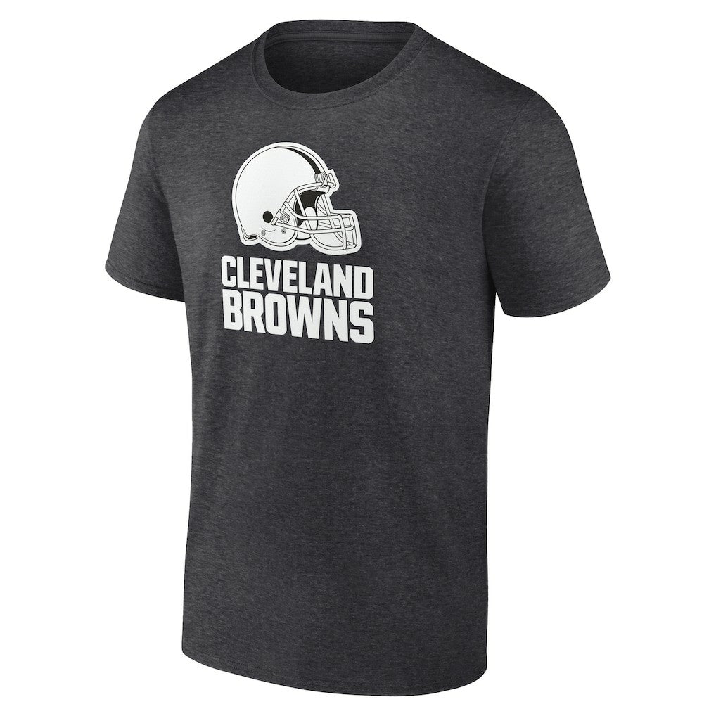 Cleveland Browns Personalized Name & Number Monochrome T-Shirt Charcoal