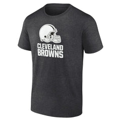 Cleveland Browns Personalized Name & Number Monochrome T-Shirt Charcoal