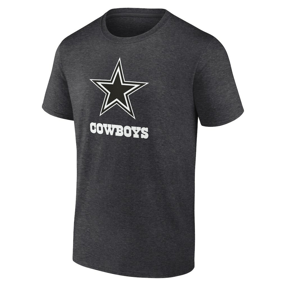 Dallas Cowboys Personalized Name & Number Monochrome T-Shirt Charcoal
