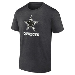 Dallas Cowboys Personalized Name & Number Monochrome T-Shirt Charcoal