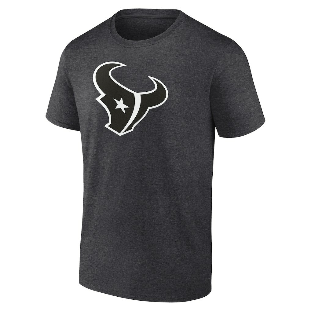 Houston Texans Personalized Name & Number Monochrome T-Shirt Charcoal