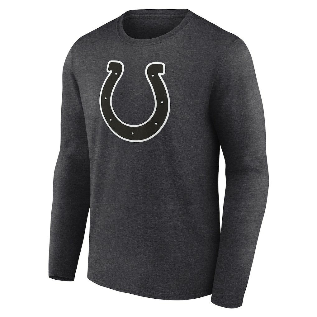 Indianapolis Colts Personalized Name & Number Monochrome Long Sleeve T-Shirt Charcoal
