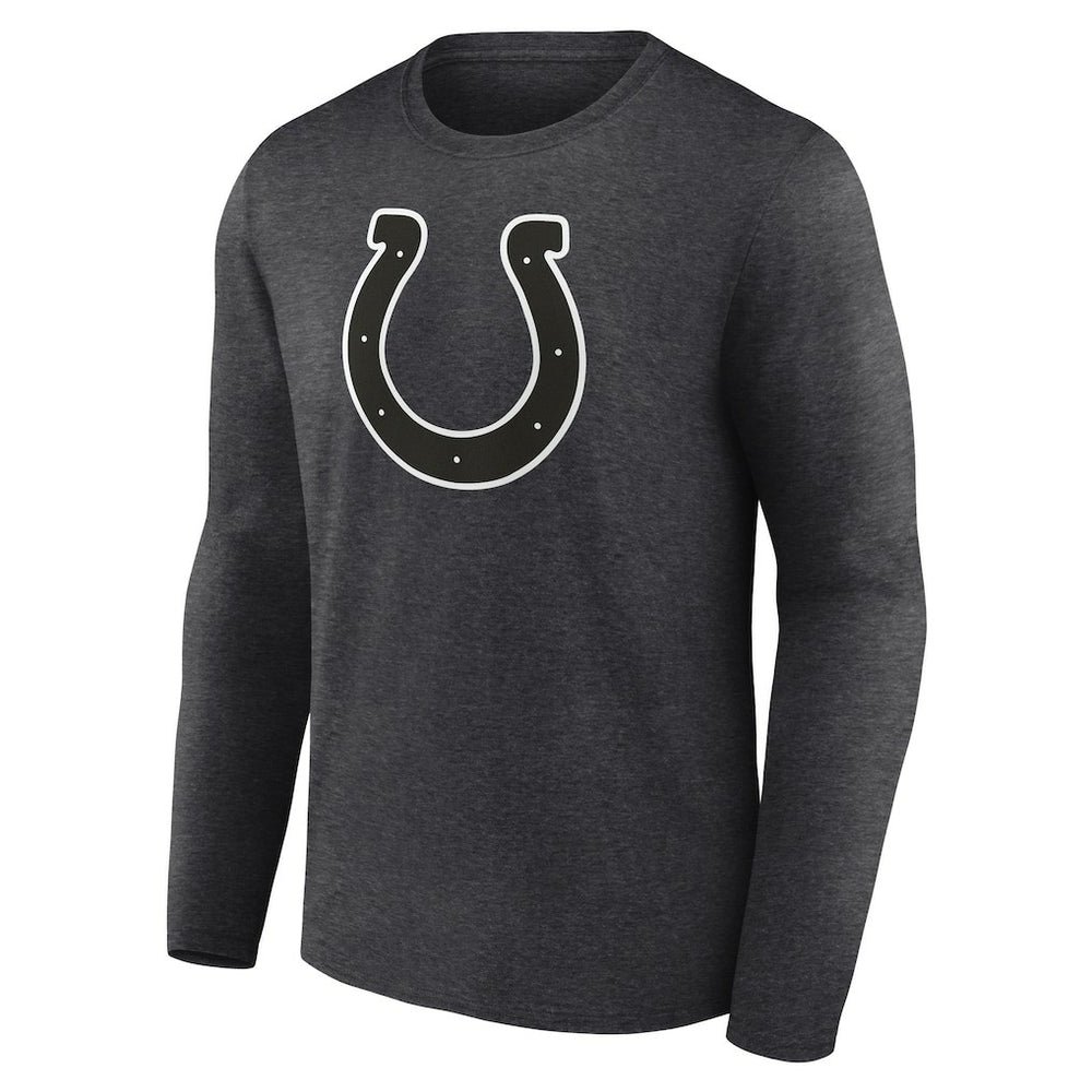 Indianapolis Colts Personalized Name & Number Monochrome Long Sleeve T-Shirt Charcoal