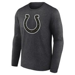 Indianapolis Colts Personalized Name & Number Monochrome Long Sleeve T-Shirt Charcoal