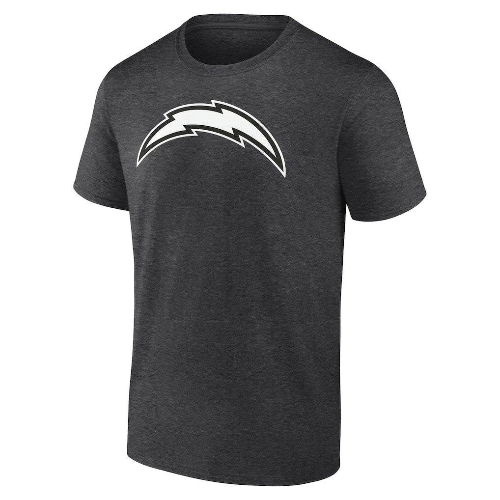 Los Angeles Chargers Personalized Name & Number Monochrome T-Shirt Charcoal