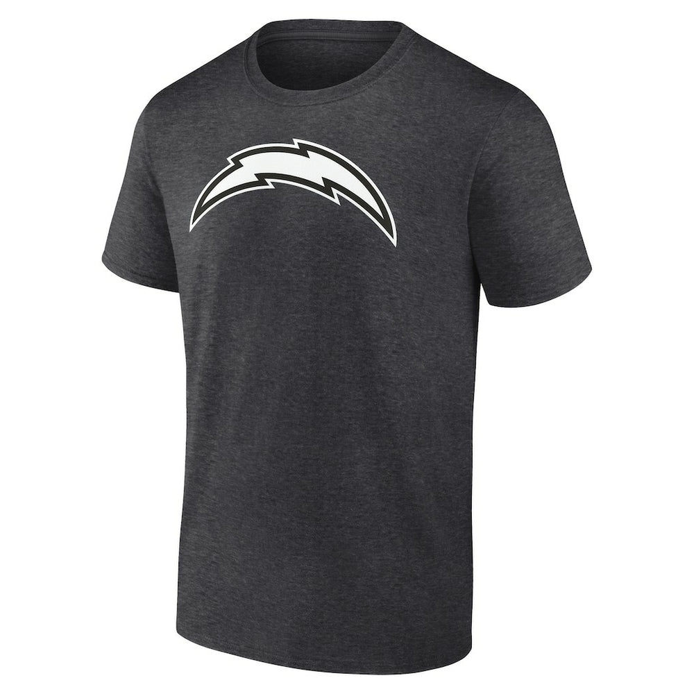 Los Angeles Chargers Personalized Name & Number Monochrome T-Shirt Charcoal