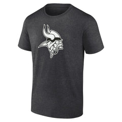 Minnesota Vikings Personalized Name & Number Monochrome T-Shirt Charcoal