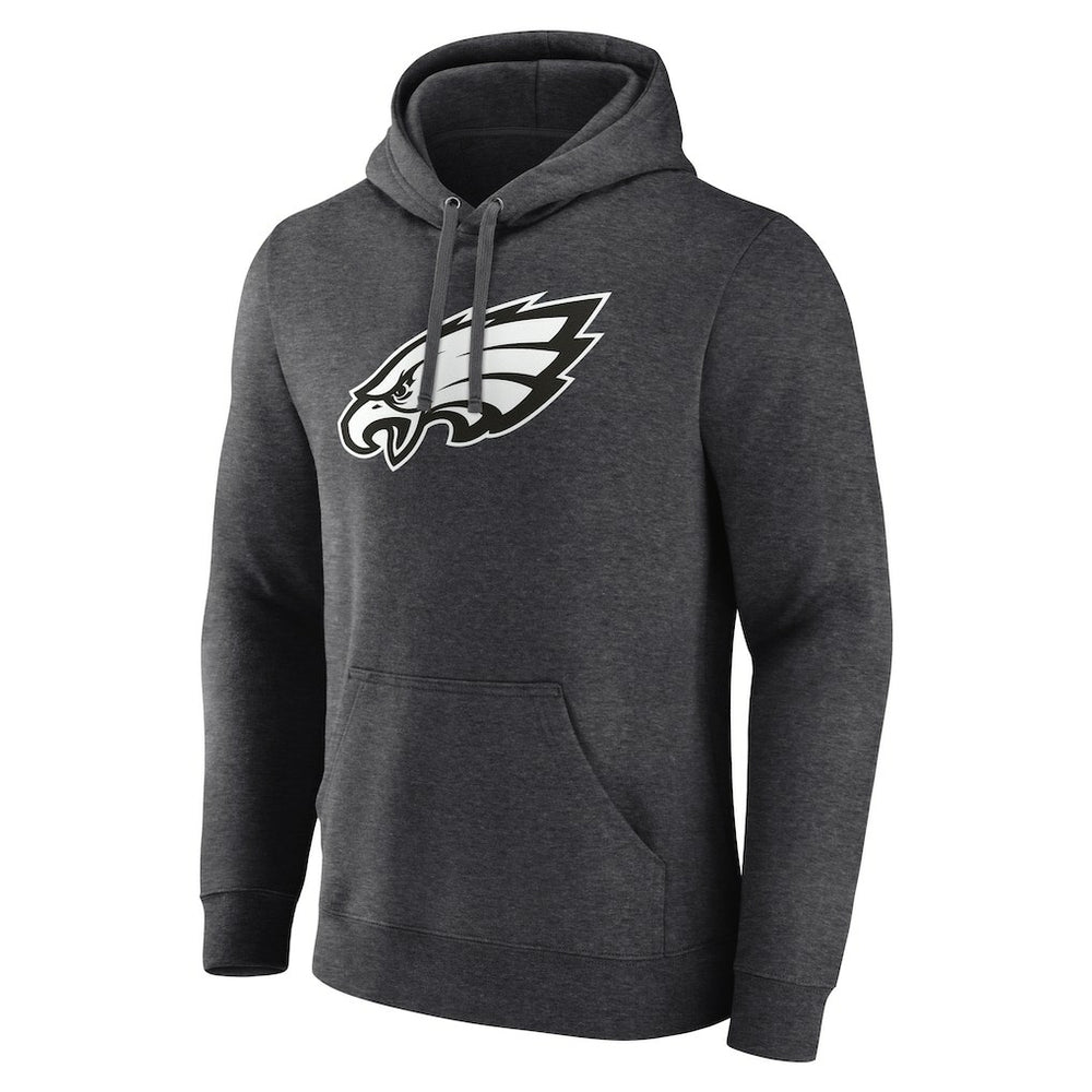 Philadelphia Eagles Personalized Name & Number Monochrome Pullover Hoodie Charcoal