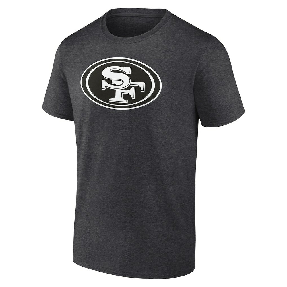 San Francisco 49ers Personalized Name & Number Monochrome T-Shirt Charcoal