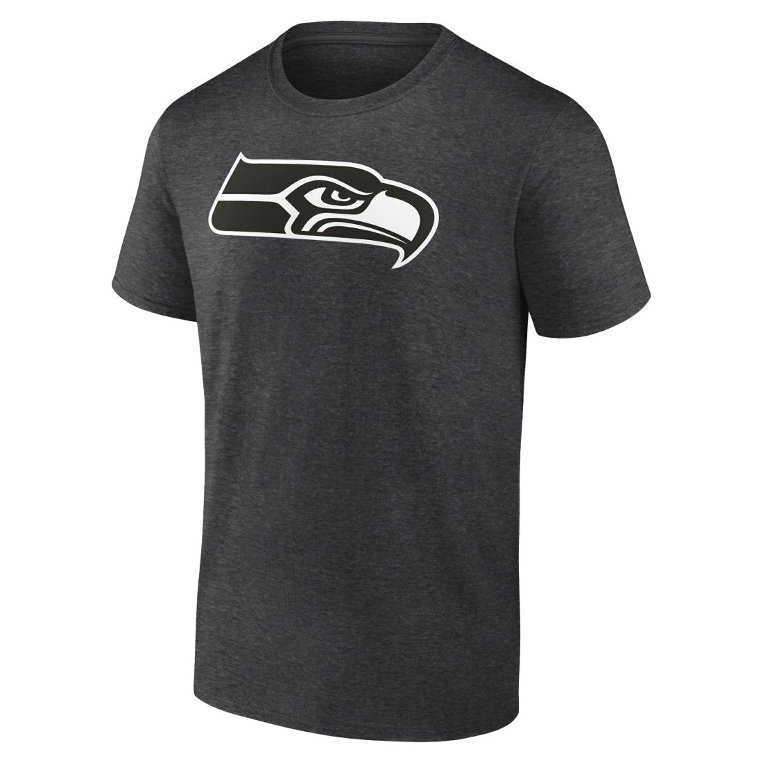 Seattle Seahawks Personalized Name & Number Monochrome T-Shirt Charcoal