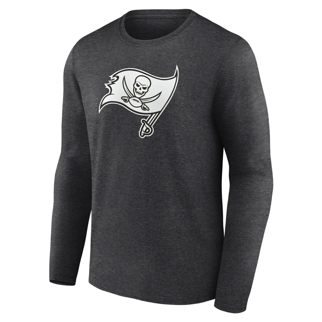 Tampa Bay Buccaneers Personalized Name & Number Monochrome Long Sleeve T-Shirt Charcoal