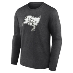 Tampa Bay Buccaneers Personalized Name & Number Monochrome Long Sleeve T-Shirt Charcoal