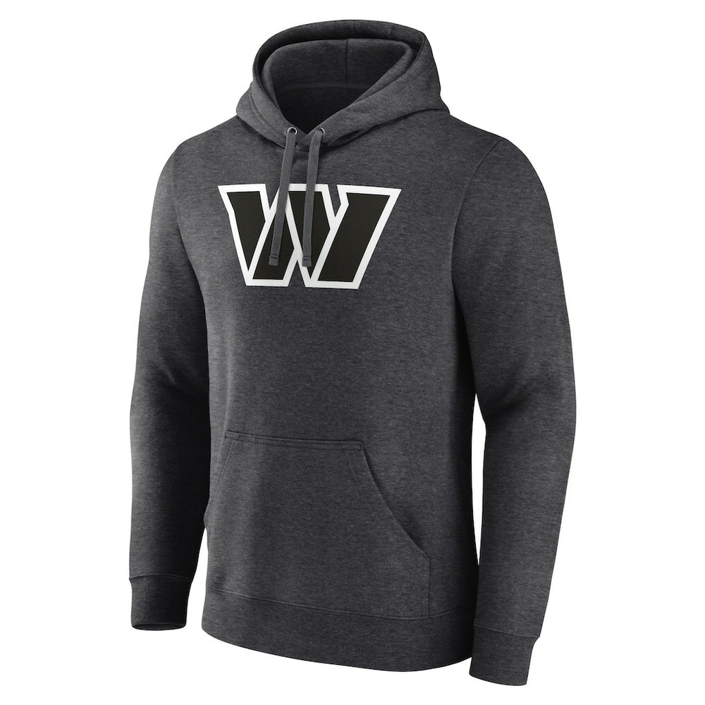 Washington Commanders Personalized Name & Number Monochrome Pullover Hoodie Charcoal