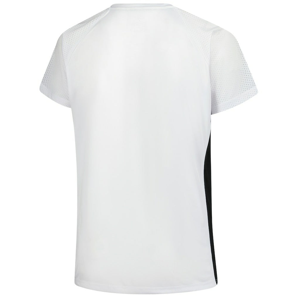 Cincinnati Bengals Women's Plus Size Glitter Lace-Up V- Neck T-Shirt White