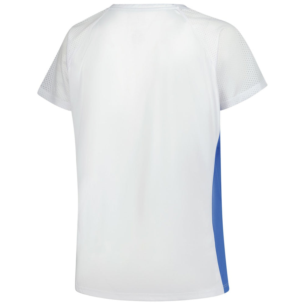 Detroit Lions Women's Plus Size Glitter Lace-Up V- Neck T-Shirt White