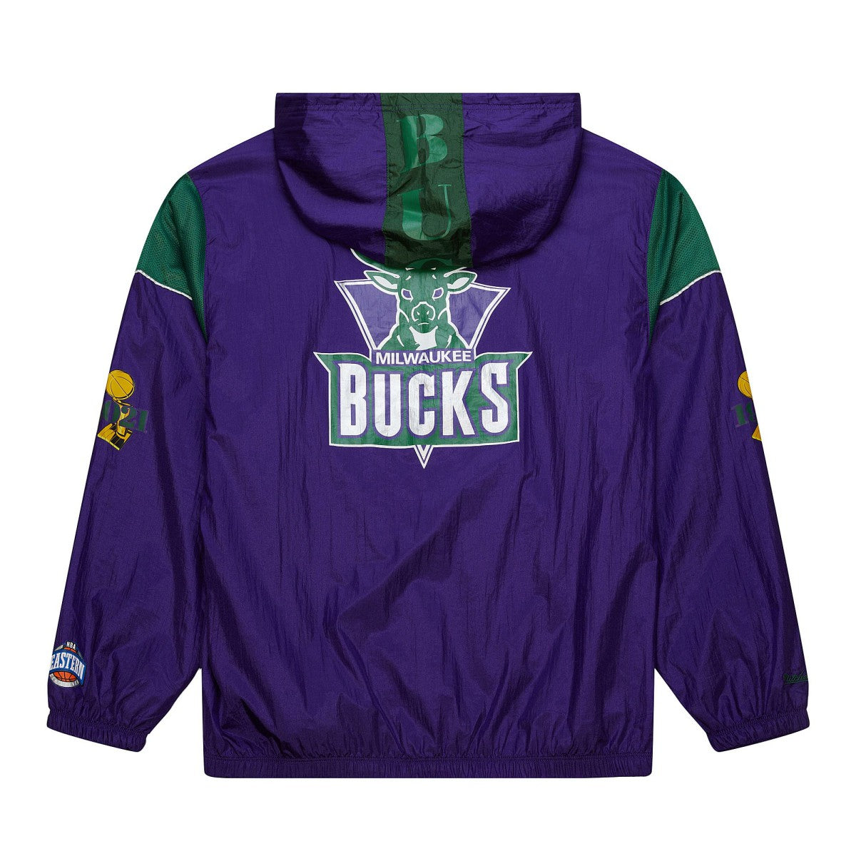 Milwaukee Bucks Unisex Hardwood Classics Team OG 3.0 Anorak Half-Zip Windbreaker Jacket Purple