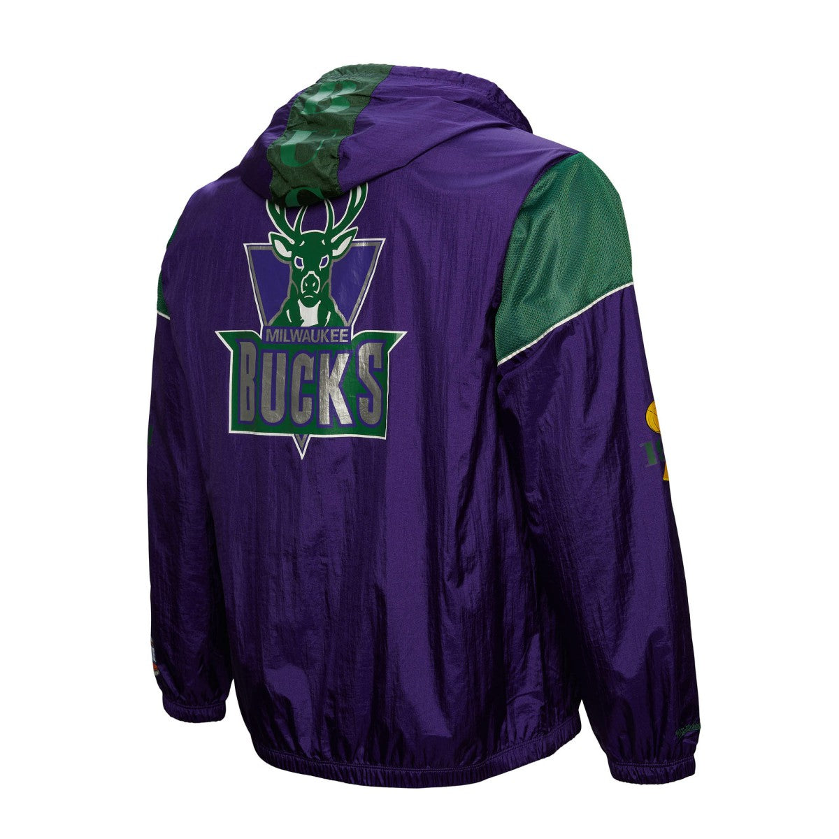 Milwaukee Bucks Unisex Hardwood Classics Team OG 3.0 Anorak Half-Zip Windbreaker Jacket Purple