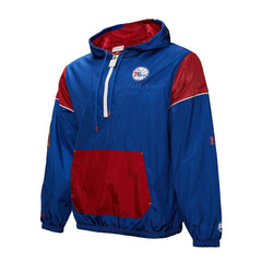 Philadelphia 76ers Unisex Hardwood Classics Team OG 3.0 Anorak Half-Zip Windbreaker Jacket Royal