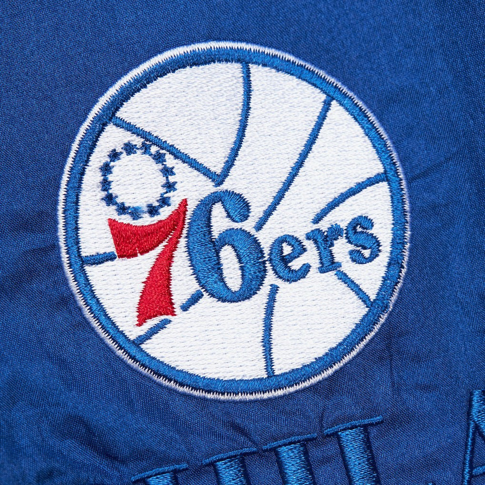 Philadelphia 76ers Unisex Hardwood Classics Team OG 3.0 Anorak Half-Zip Windbreaker Jacket Royal