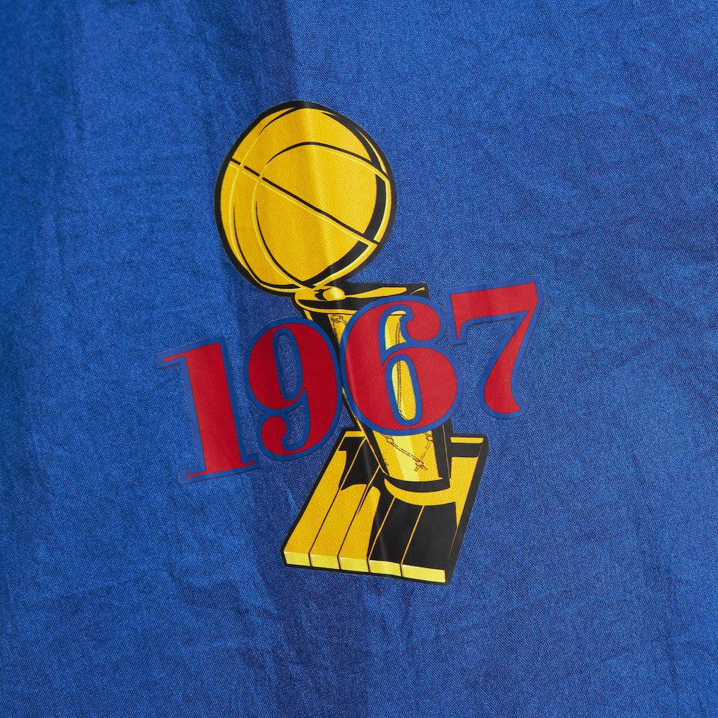 Philadelphia 76ers Unisex Hardwood Classics Team OG 3.0 Anorak Half-Zip Windbreaker Jacket Royal