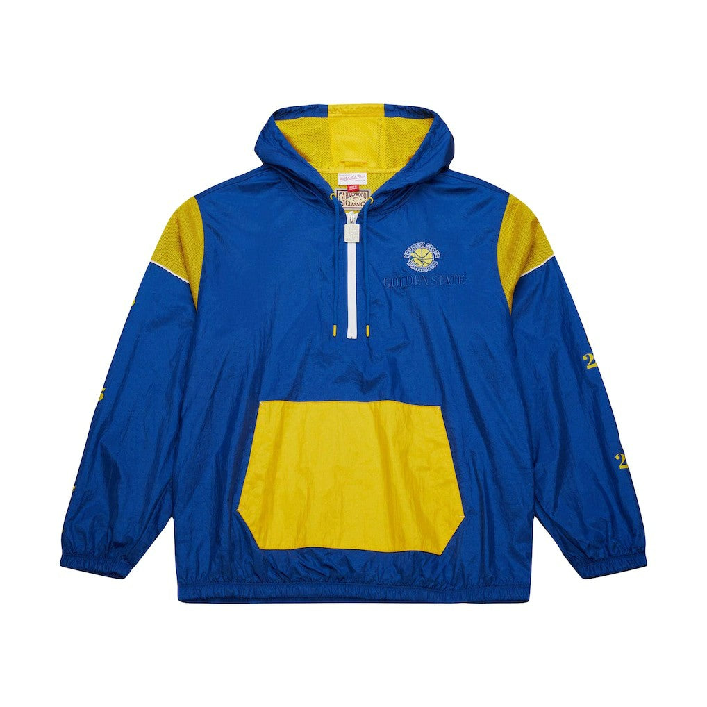 Golden State Warriors Unisex Hardwood Classics Team OG 3.0 Anorak Half-Zip Windbreaker Jacket Royal