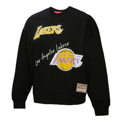Los Angeles Lakers Women's Hardwood Classics Home Team Pullover Sweatshirt Black