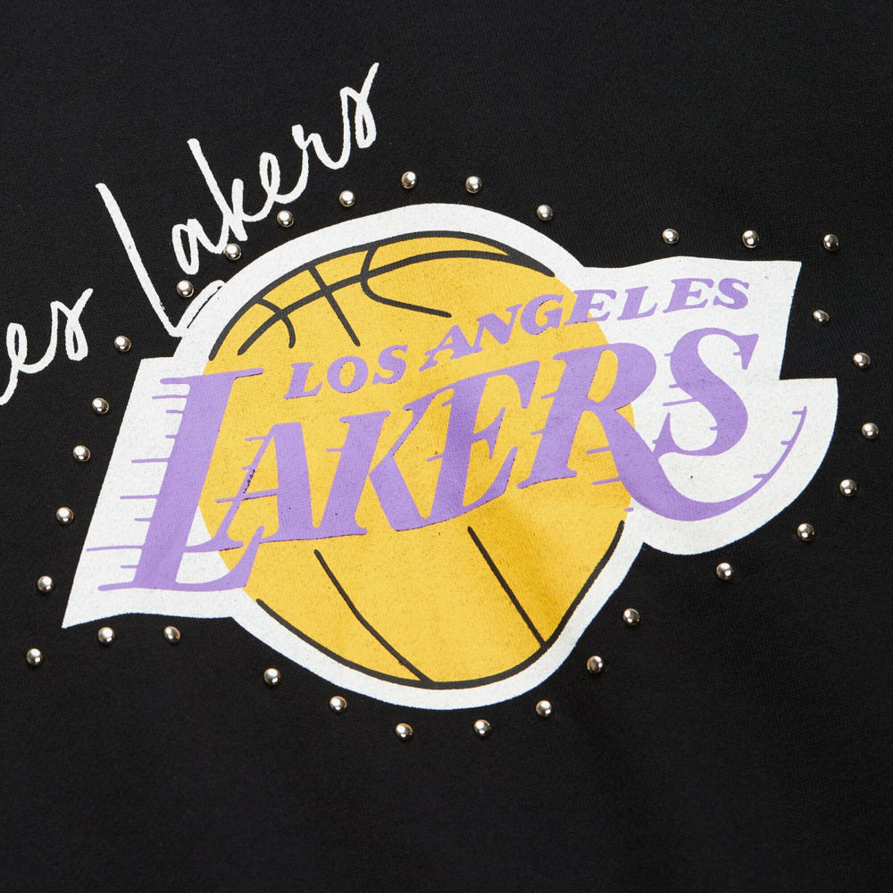 Los Angeles Lakers Women's Hardwood Classics Home Team Pullover Sweatshirt Black