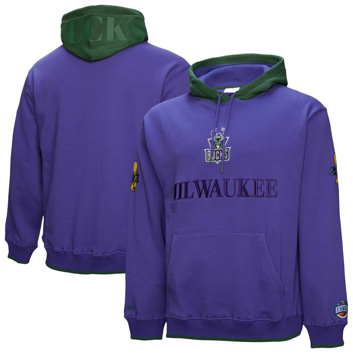 Milwaukee Bucks Hardwood Classics Team OG 3.0 Pullover Hoodie Purple