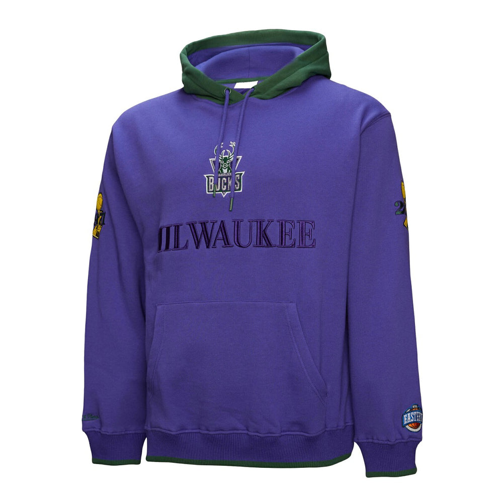 Milwaukee Bucks Hardwood Classics Team OG 3.0 Pullover Hoodie Purple