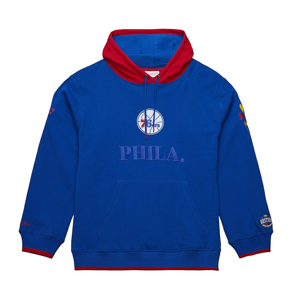 Philadelphia 76ers Hardwood Classics Team OG 3.0 Pullover Hoodie Royal