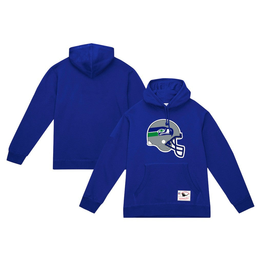 Seattle Seahawks Helmet Logo Vintage Pullover Hoodie College Navy