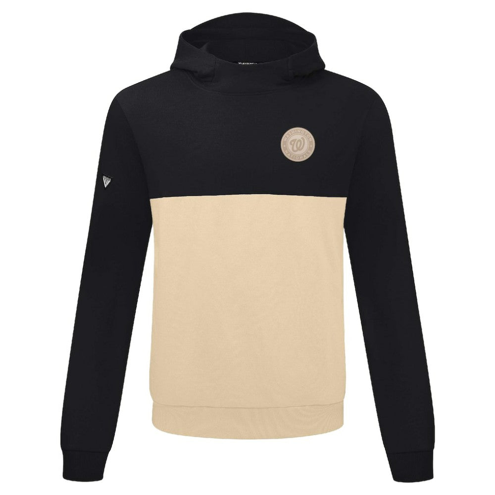 Washington Nationals Levelwear Bracket Pullover Hoodie - Black/Sand Hoodies