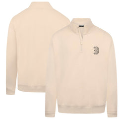 Boston Red Sox Levelwear Murray Quarter-Zip Sweatshirt - Khaki Sweatshirts