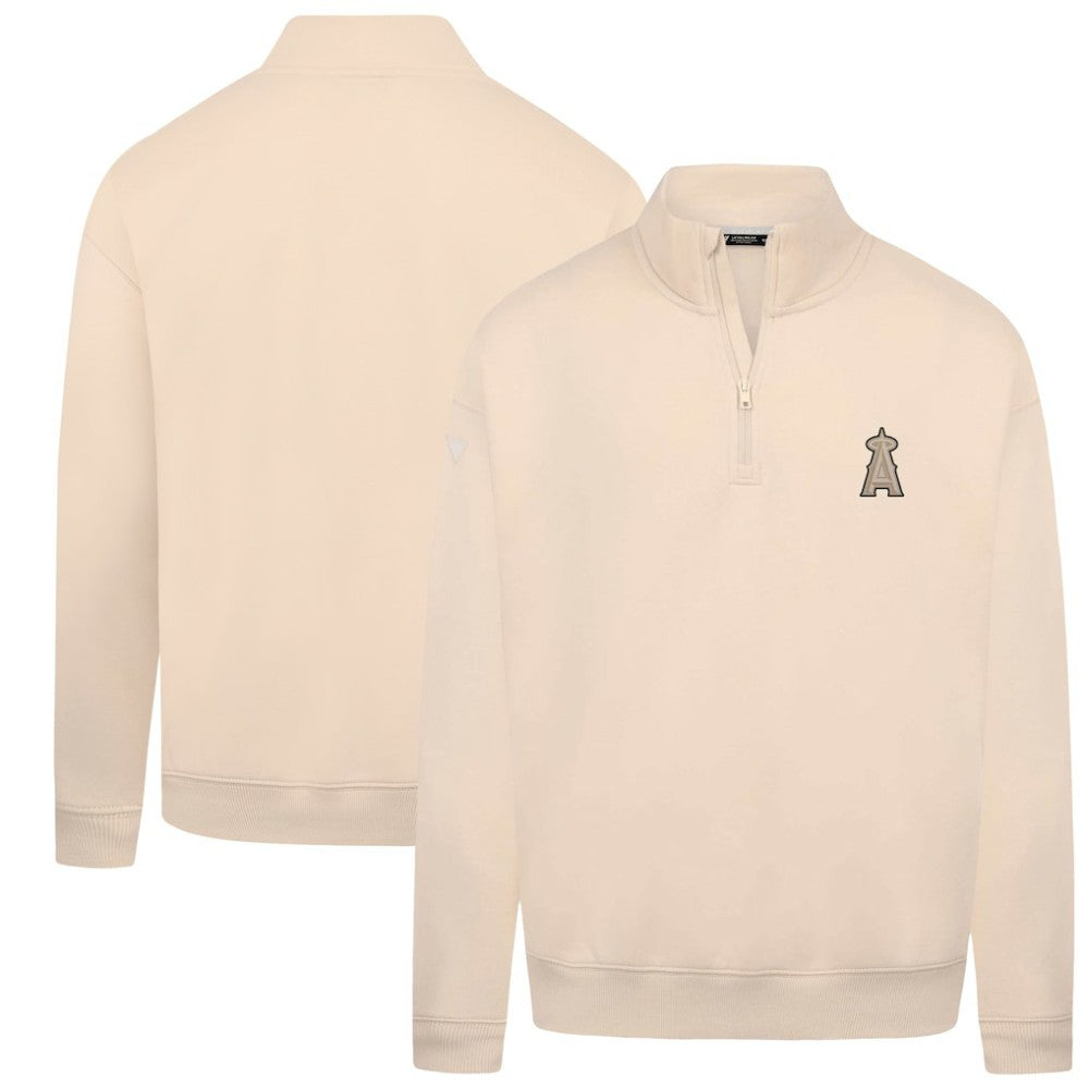 Los Angeles Angels Levelwear Murray Quarter-Zip Sweatshirt - Khaki Sweatshirts