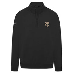 Minnesota Twins Levelwear Murray Quarter-Zip Sweatshirt - Black Sweatshirts