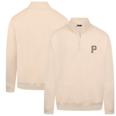 Pittsburgh Pirates Levelwear Murray Quarter-Zip Sweatshirt - Khaki Sweatshirts