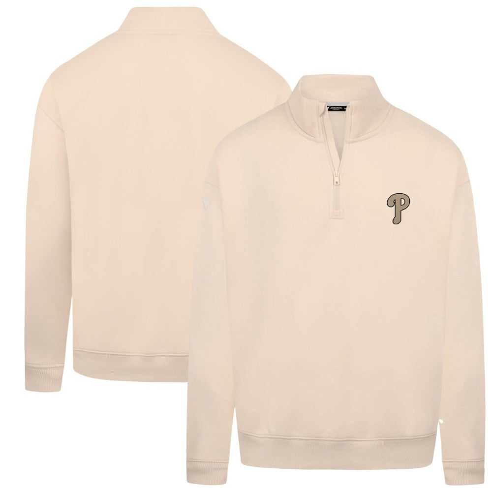 Philadelphia Phillies Levelwear Murray Quarter-Zip Sweatshirt - Khaki Sweatshirts