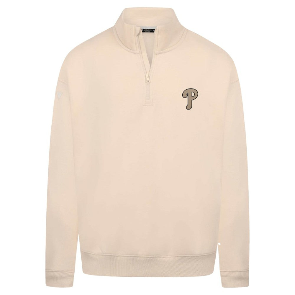 Philadelphia Phillies Levelwear Murray Quarter-Zip Sweatshirt - Khaki Sweatshirts