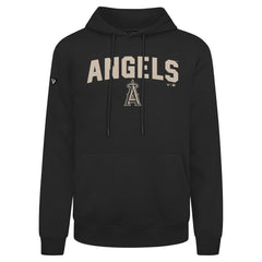 Los Angeles Angels Levelwear Podium Team Arch Pullover Hoodie - Black Hoodies