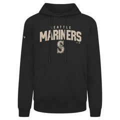 Seattle Mariners Levelwear Podium Team Arch Pullover Hoodie - Black Hoodies