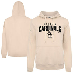 St. Louis Cardinals Levelwear Podium Team Arch Pullover Hoodie - Khaki Hoodies