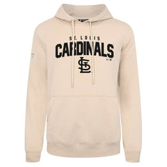St. Louis Cardinals Levelwear Podium Team Arch Pullover Hoodie - Khaki Hoodies