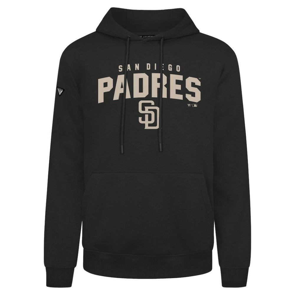 San Diego Padres Levelwear Podium Team Arch Pullover Hoodie - Black Hoodies