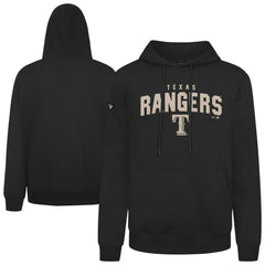 Texas Rangers Levelwear Podium Team Arch Pullover Hoodie - Black Hoodies