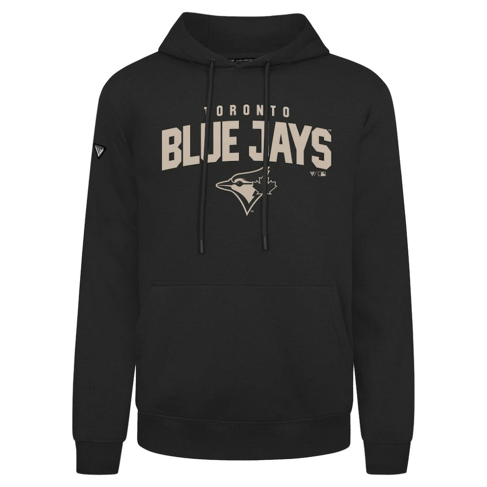 Toronto Blue Jays Levelwear Podium Team Arch Pullover Hoodie - Black Hoodies