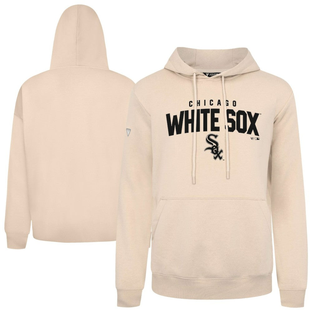 Chicago White Sox Levelwear Podium Team Arch Pullover Hoodie - Khaki Hoodies
