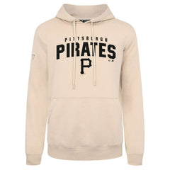 Pittsburgh Pirates Levelwear Podium Team Arch Pullover Hoodie - Khaki Hoodies