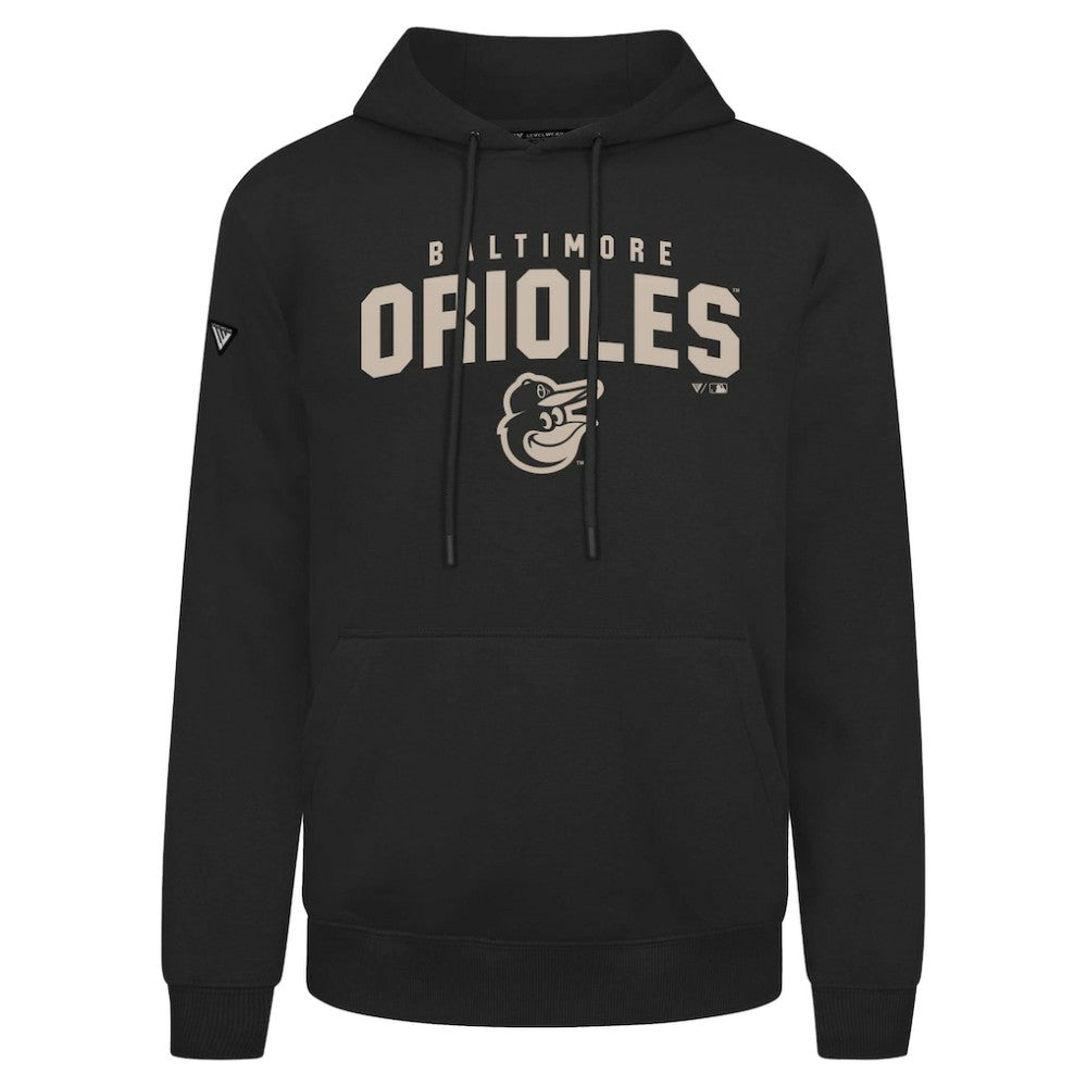 Baltimore Orioles Levelwear Podium Team Arch Pullover Hoodie - Black Hoodies