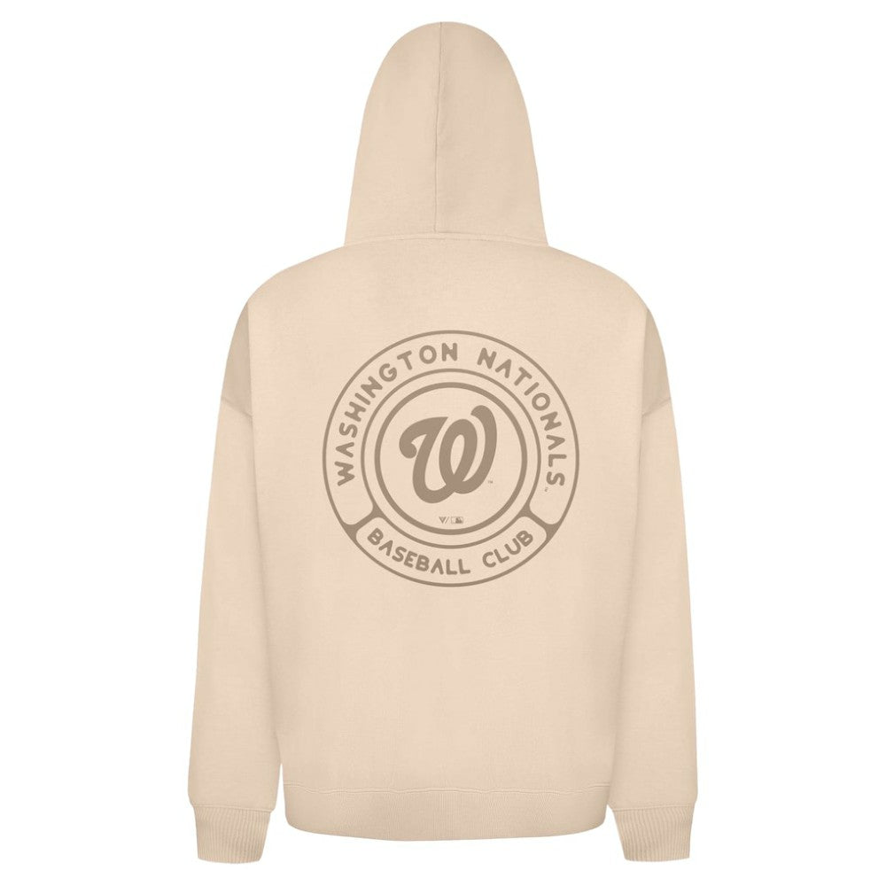 Washington Nationals Levelwear Uphill Oversized Full-Zip Hoodie - Khaki Hoodies