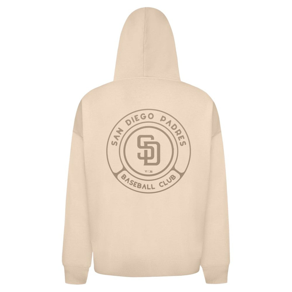 San Diego Padres Levelwear Uphill Oversized Full-Zip Hoodie - Khaki Hoodies